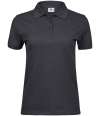 T1401 1401 Tee Jays Ladies Heavy Cotton Piqué Polo Shirt Dark Grey colour image